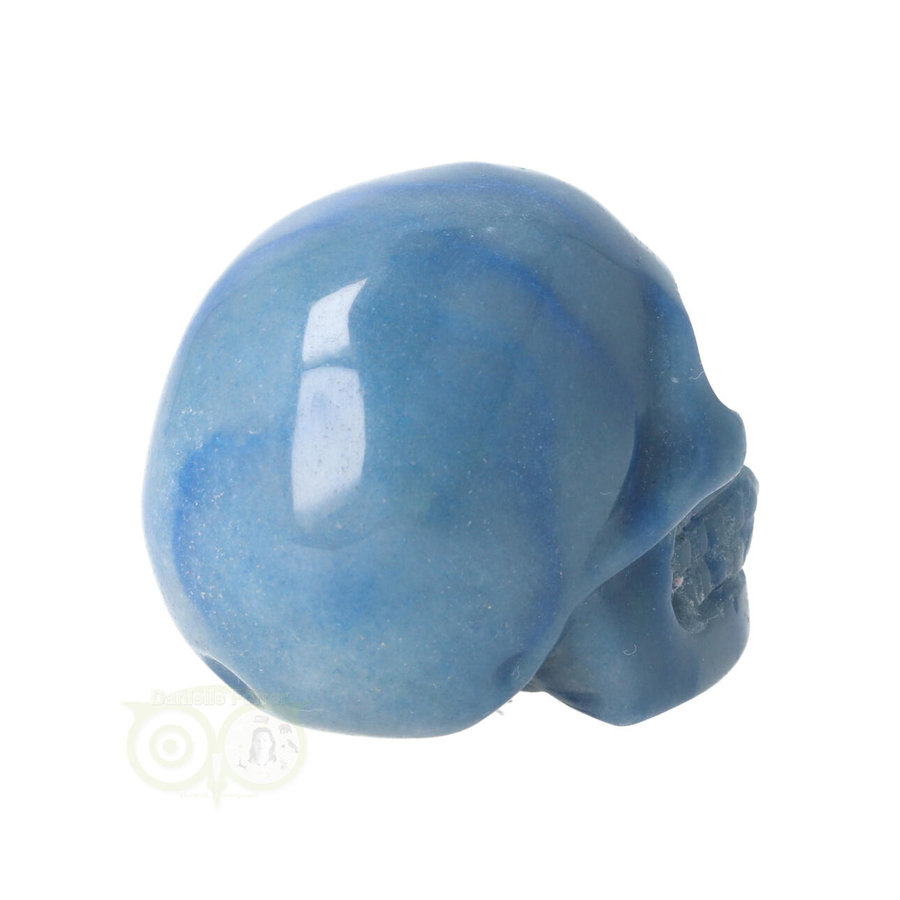 Blauwe kwarts schedel Nr 18 - 103 gram-8