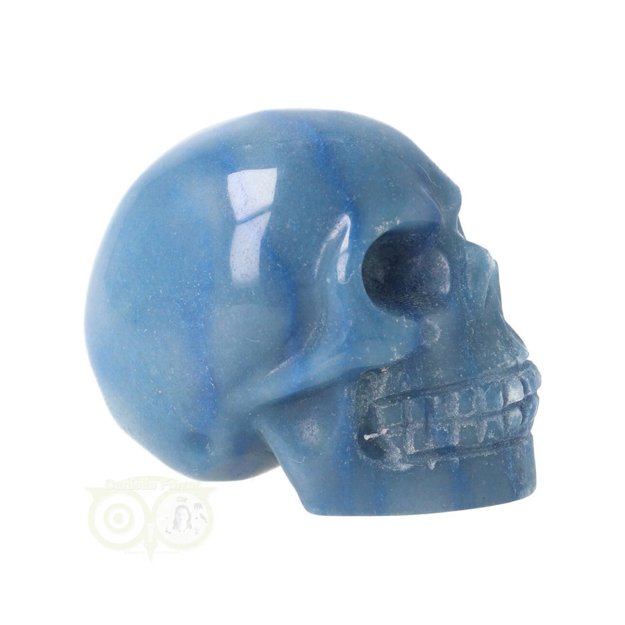 Blauwe kwarts schedel Nr 18 - 103 gram-10
