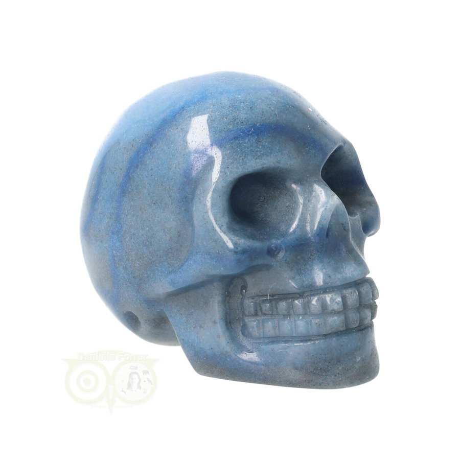 Blauwe kwarts schedel Nr 20 - 102 gram-1
