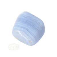thumb-Blauwe Chalcedoon ( Blue Lace Agaat ) trommelsteen Nr 37 - 33  gram-2