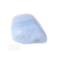 thumb-Blauwe Chalcedoon ( Blue Lace Agaat ) trommelsteen Nr 37 - 33  gram-4