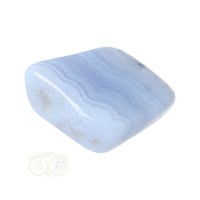 thumb-Blauwe Chalcedoon ( Blue Lace Agaat ) trommelsteen Nr 37 - 33  gram-8