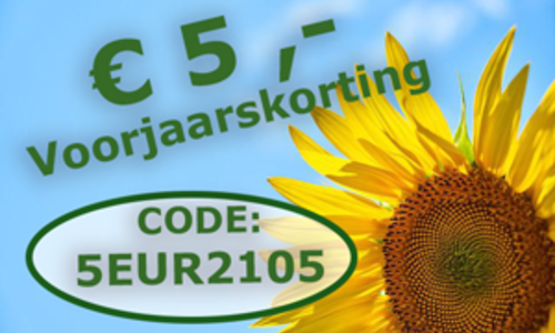 5 euro voorjaarskorting *
