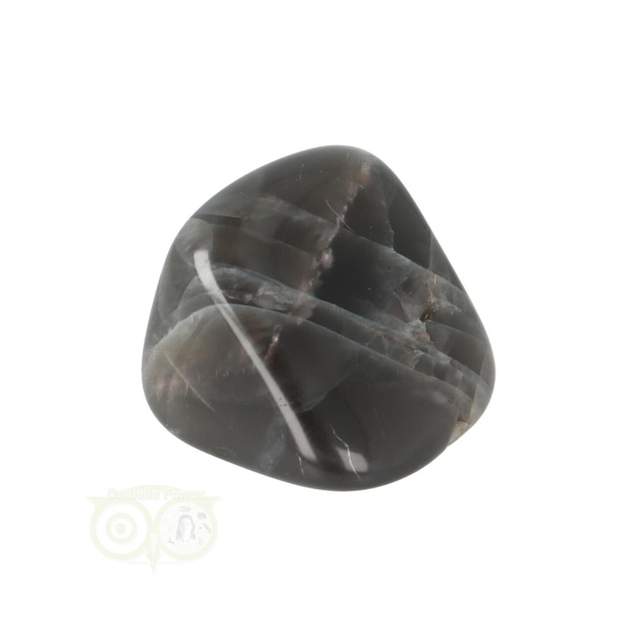 Zwarte Maansteen trommelsteen Nr 25 - 15 gram-5