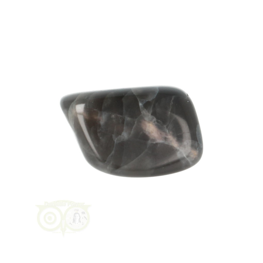 Zwarte Maansteen trommelsteen Nr 25 - 15 gram-9