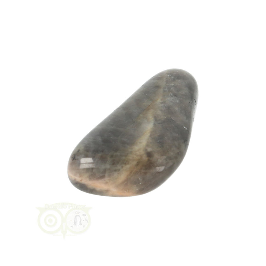 Zwarte Maansteen trommelsteen Nr 30 - 13 gram-3