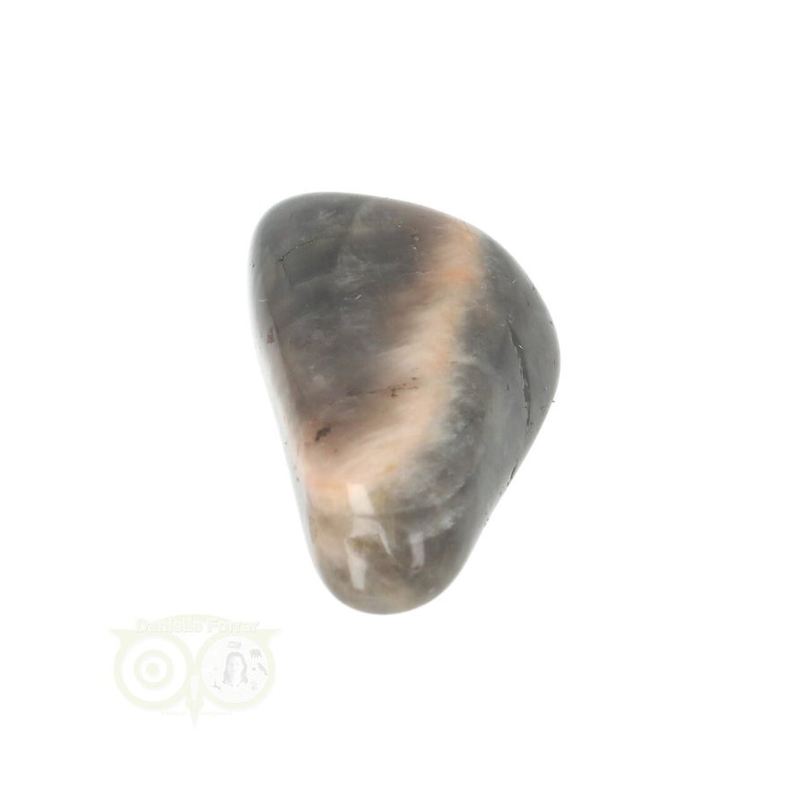 Zwarte Maansteen trommelsteen Nr 30 - 13 gram-7