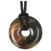 thumb-Valkenoog ( Blauwe Tijgeroog )  donut hanger Nr 9 - Ø 3 cm-4