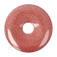 thumb-Goudsteen - Bruine Donut hanger Nr 7 - Ø 5 cm-2