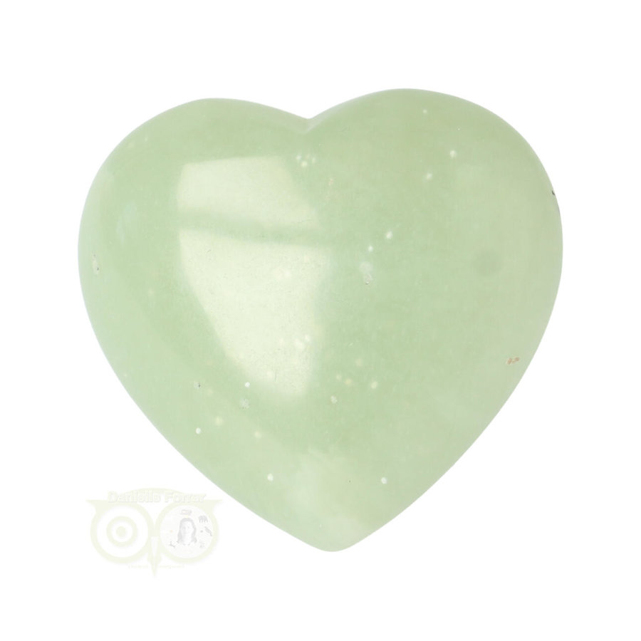 Serpentijn  ( New Jade ) bol  (Puffy ) hart 4 cm  Nr 16 - 4 cm-3