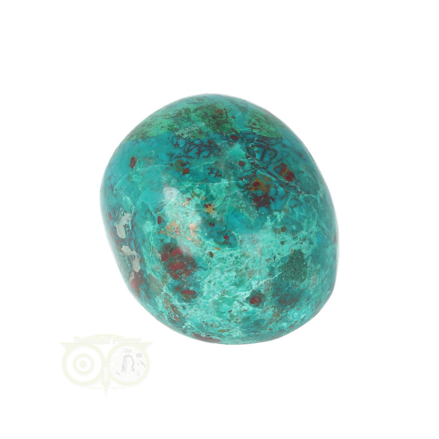 Chrysocolla trommelsteen Nr 23  - 35  gram-7