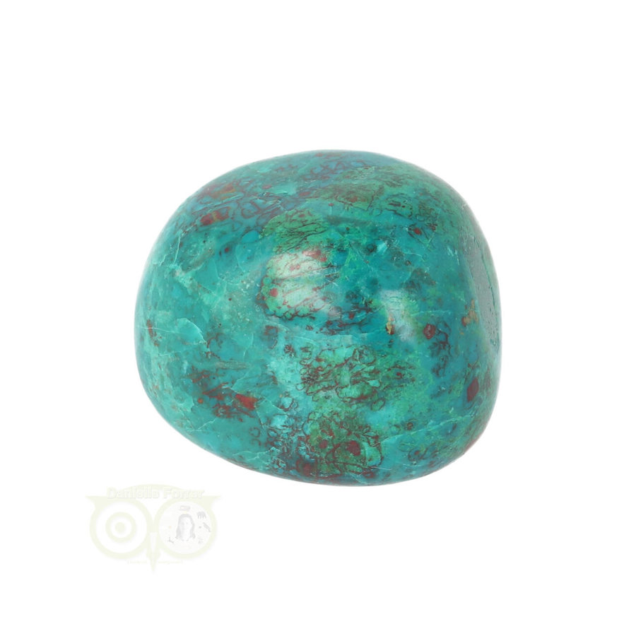 Chrysocolla trommelsteen Nr 23  - 35  gram-9