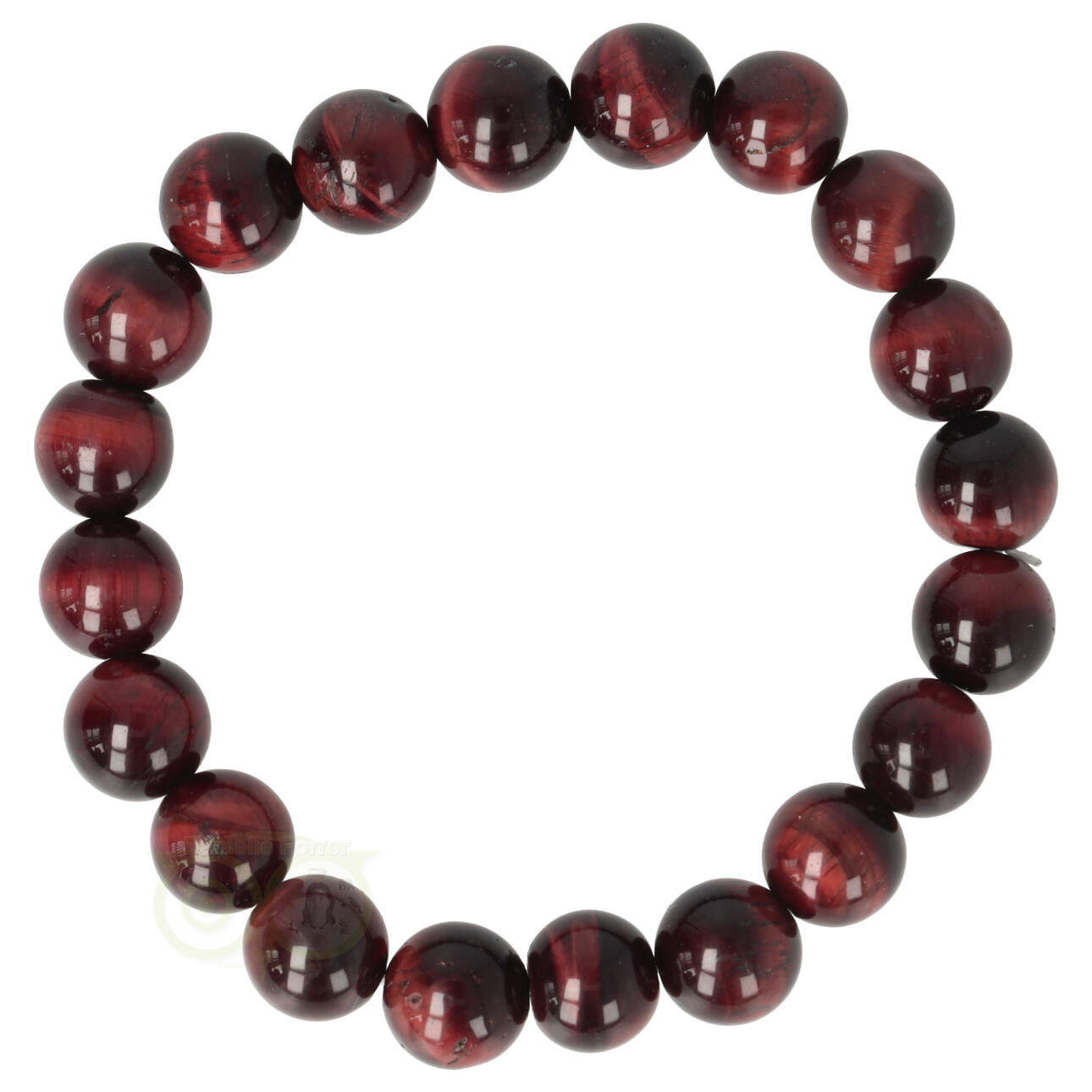 Rode Tijgeroog armband 10 mm