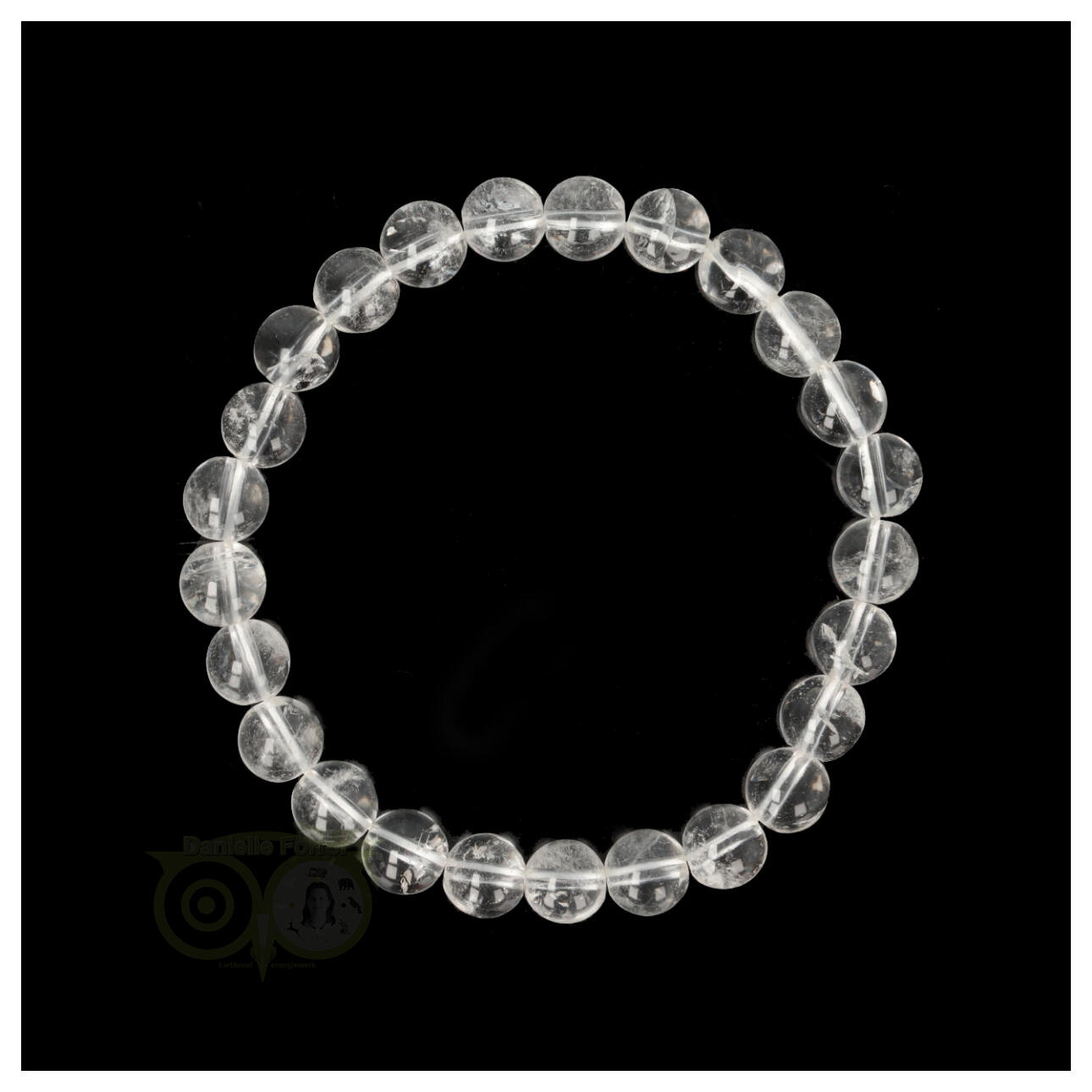 Bergkristal armband 8 mm