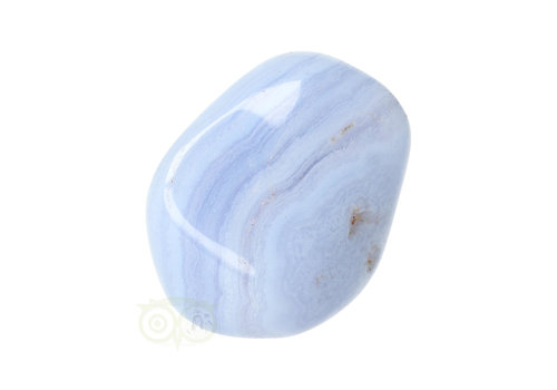 Chalcedoon trommelsteen (blauw) Nr 39 