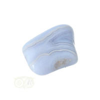 thumb-Blauwe Chalcedoon ( Blue Lace Agaat ) trommelsteen Nr 41 - 26  gram-1