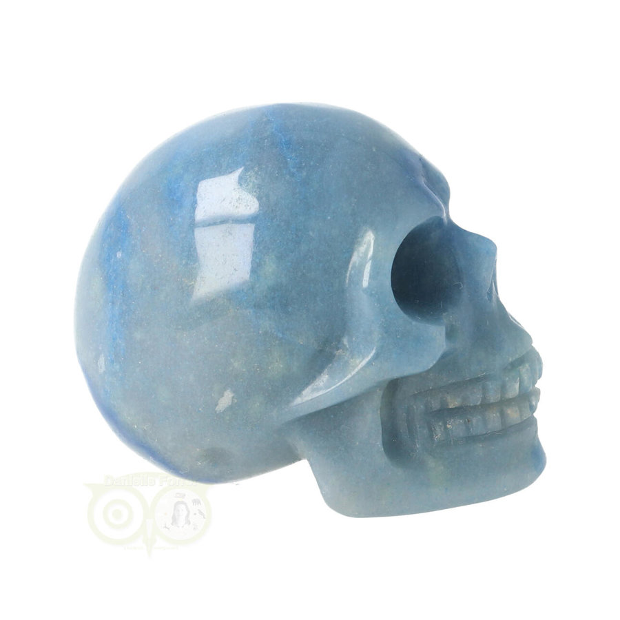 Blauwe kwarts schedel Nr 22 - 93 gram-9