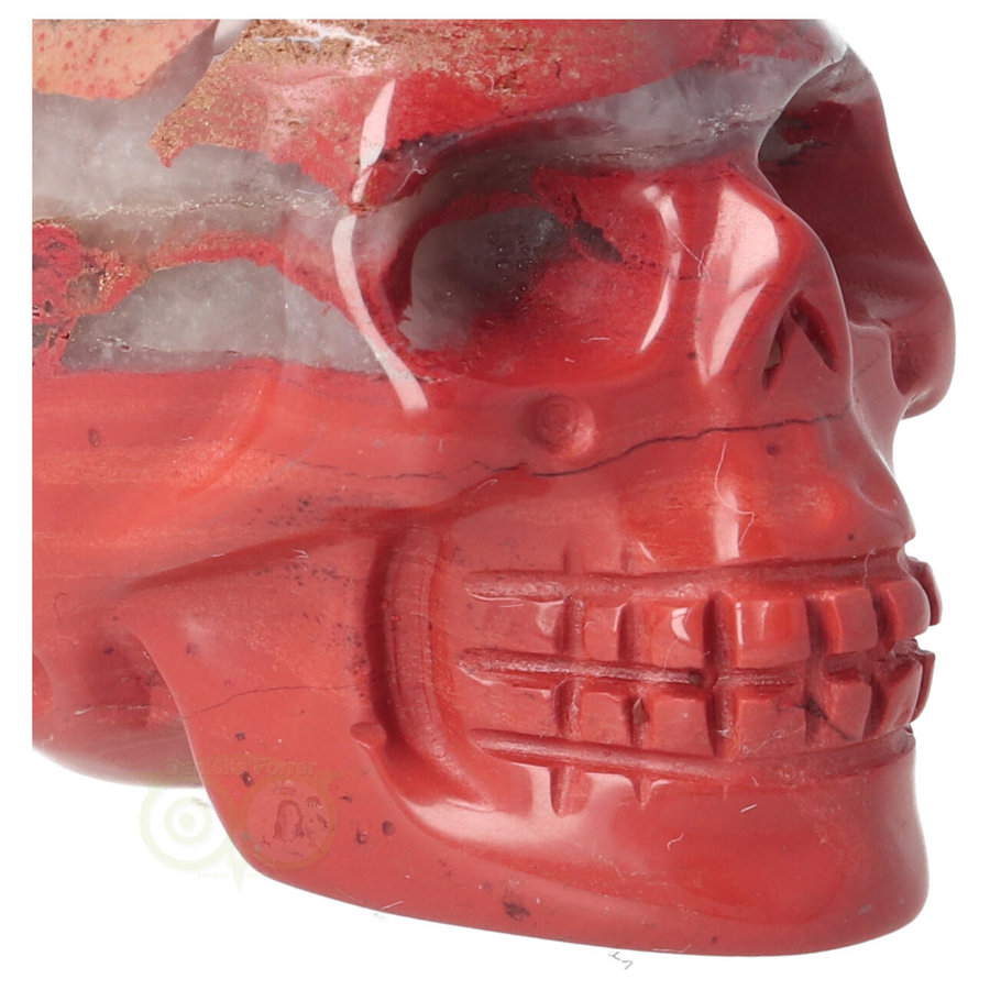 Rode Jaspis schedel Nr 14 - 106 gram-2