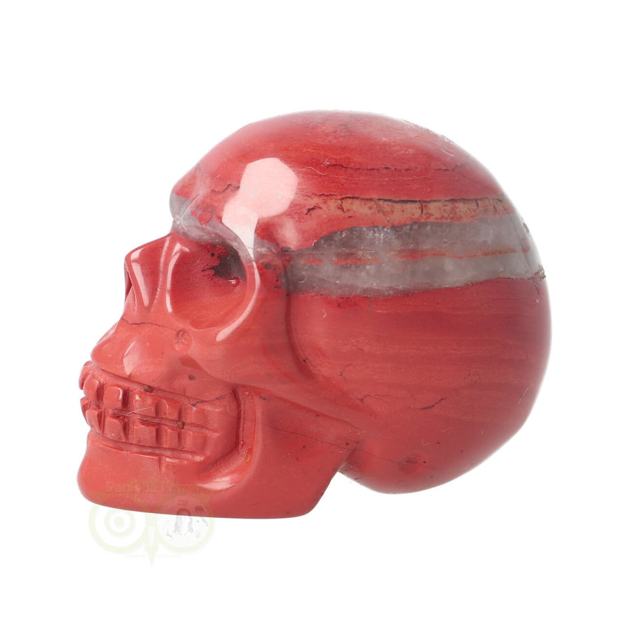 Rode Jaspis schedel Nr 14 - 106 gram-5