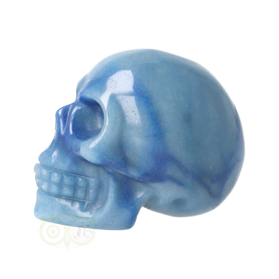 Blauwe kwarts schedel Nr 23 - 92 gram-6