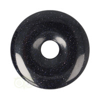 thumb-Goudsteen - Blauwe Donut Nr 15 - Ø 4 cm-1