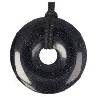 thumb-Goudsteen - Blauwe Donut Nr 15 - Ø 4 cm-2