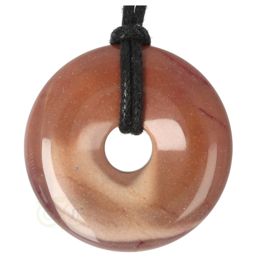 Mookaiet Donut edelsteen hanger Nr 11 - Ø 4 cm-2