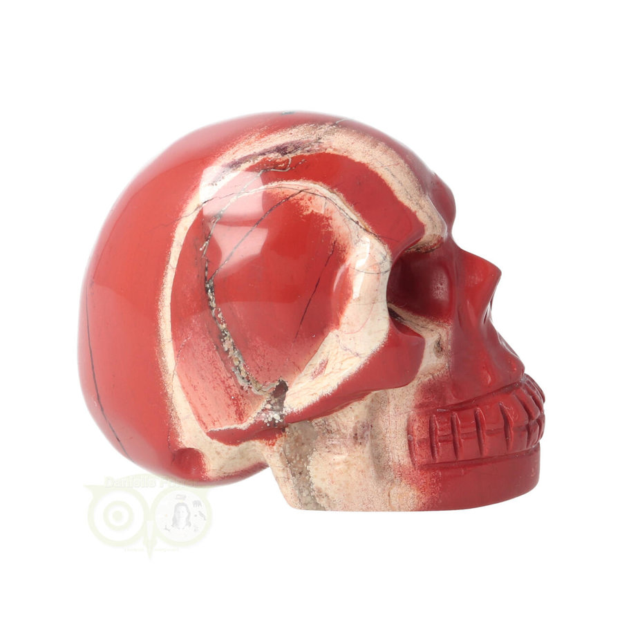 Rode Jaspis schedel Nr 16 - 103 gram-8