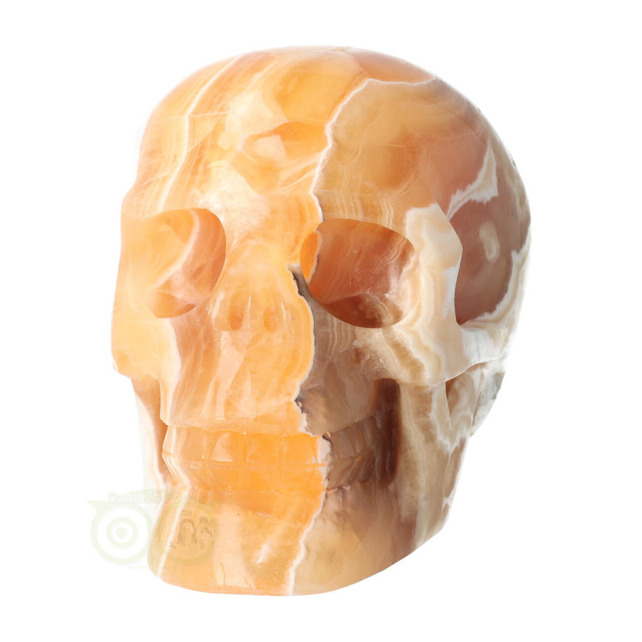 Oranje Calciet schedel Nr 270 - 1759 gram-3