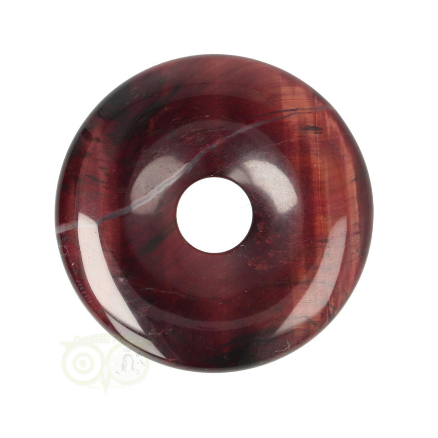 Rode Tijgeroog Donut Nr 8 - Ø 4 cm-2