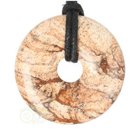 thumb-Landschaps Jaspis Donut hanger  Nr 15 - Ø 4 cm-1