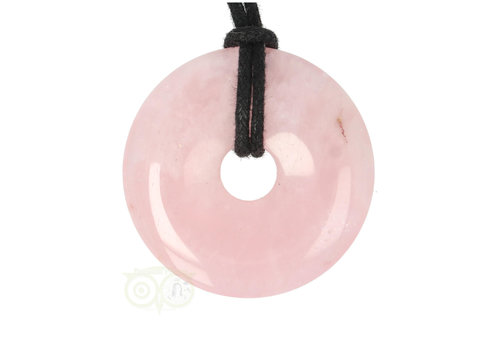 Rozenkwarts donut hanger Nr 15 - Ø 4 cm 