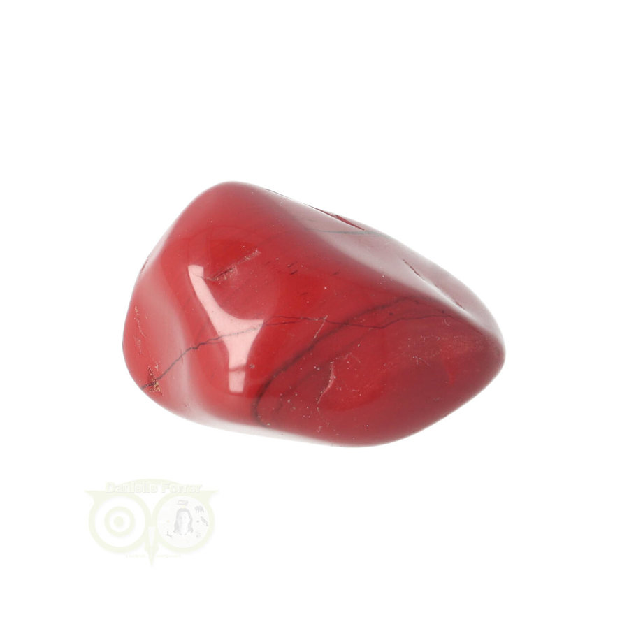 Rode Jaspis trommelsteen Nr  40 - 24 grams-1
