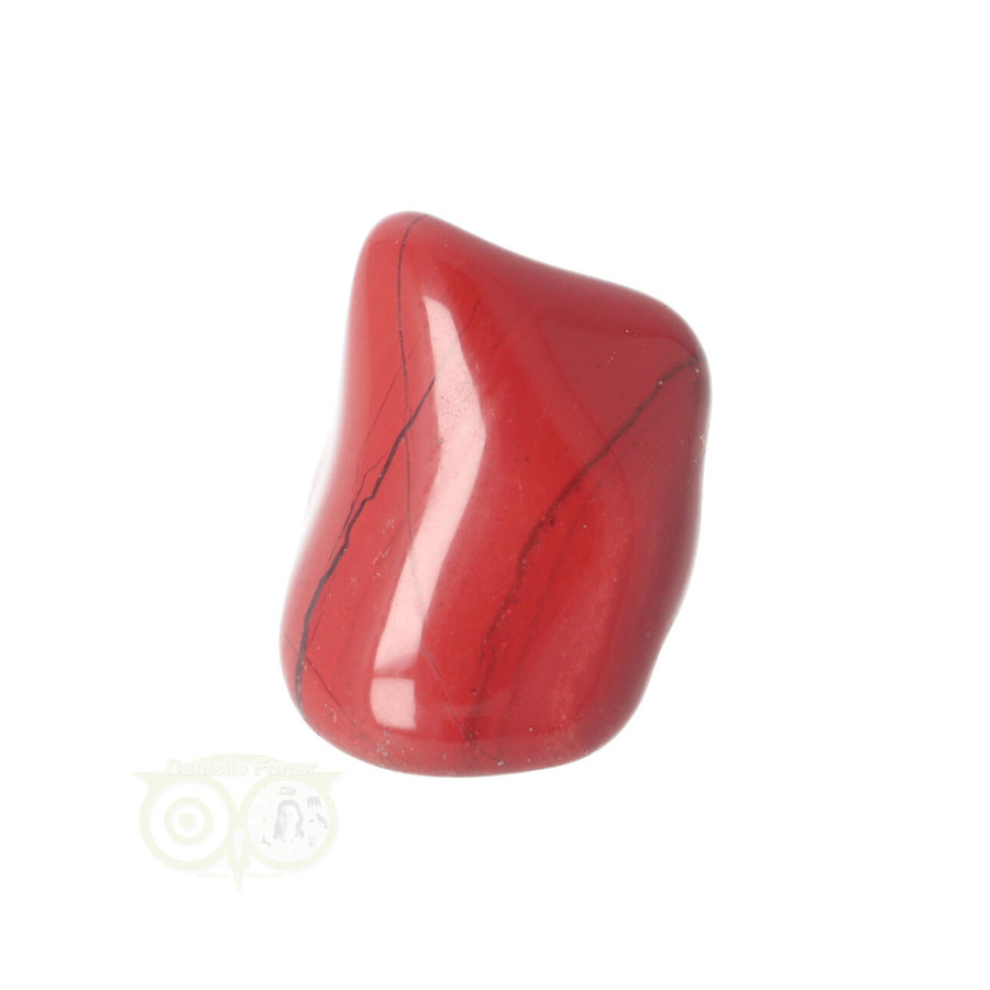 Rode Jaspis trommelsteen Nr  40 - 24 grams-10