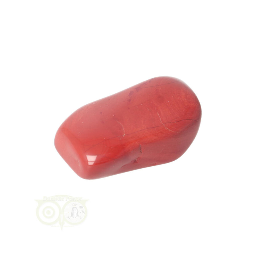 Rode Jaspis trommelsteen Nr  41 - 30 gram-3
