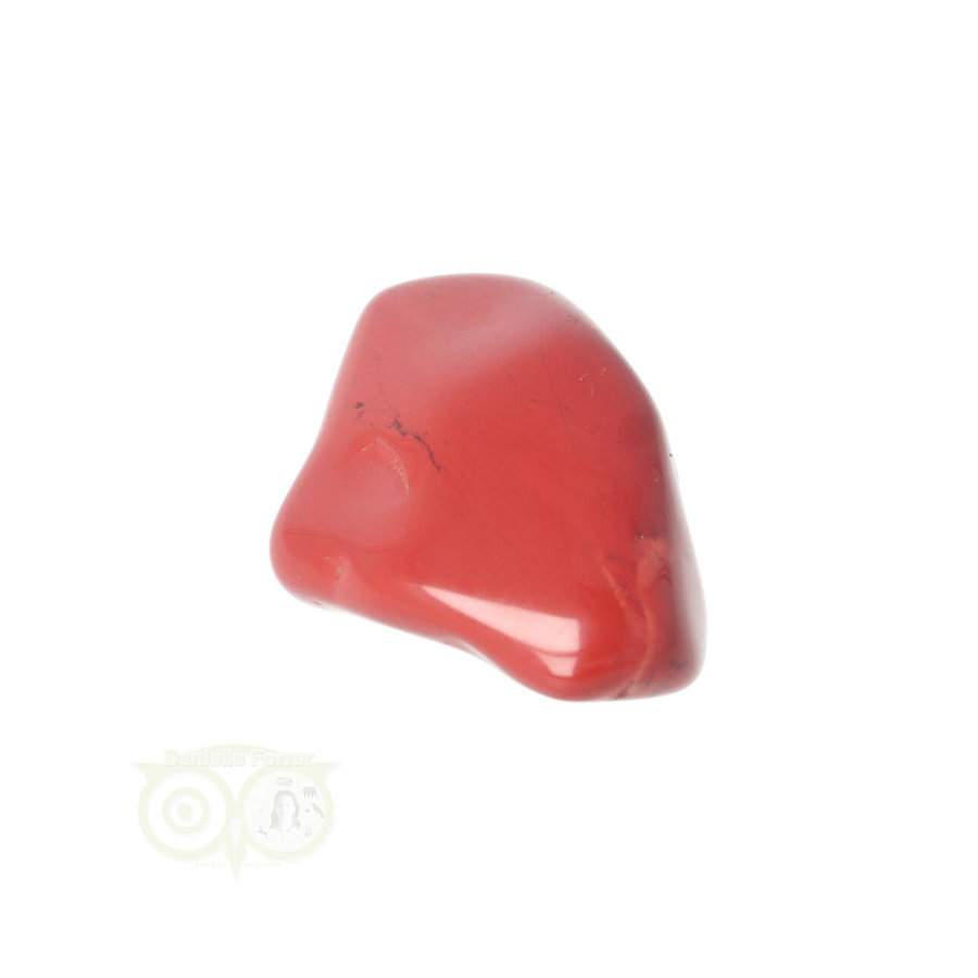Rode Jaspis trommelsteen Nr  43 - 24 gram-7