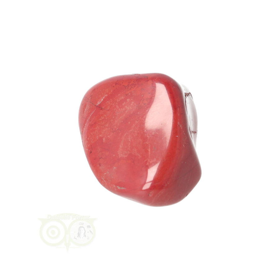 Rode Jaspis trommelsteen Nr  44 - 21 gram-7