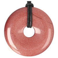 thumb-Goudsteen - Bruine Donut hanger Nr 11 - Ø 5 cm-3