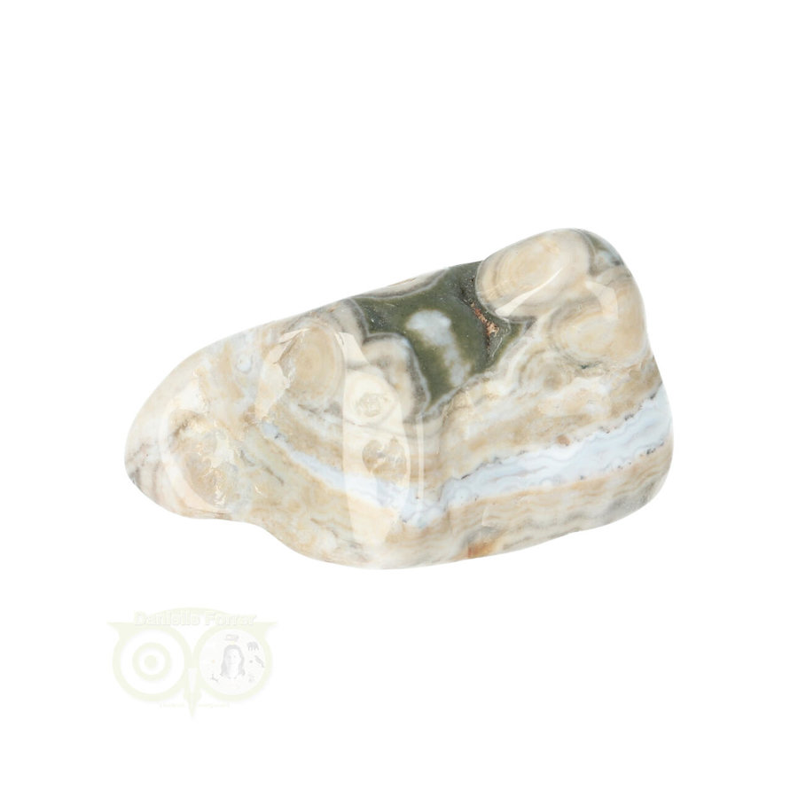 Oceaan Jaspis trommelsteen Nr 37 - 37 gram-3