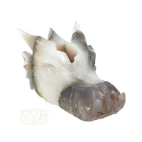 thumb-Agaat geode draken schedel 517 gram-2