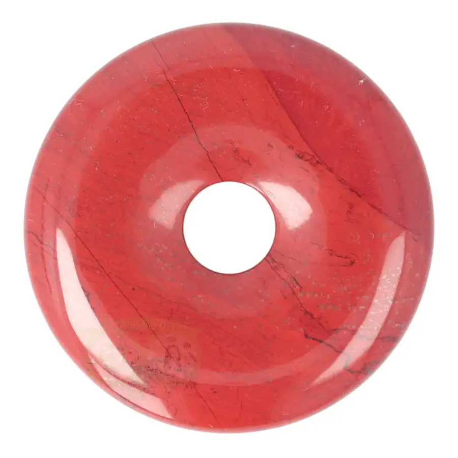 Rode Jaspis Donut hanger Nr 19 - Ø 5 cm-3