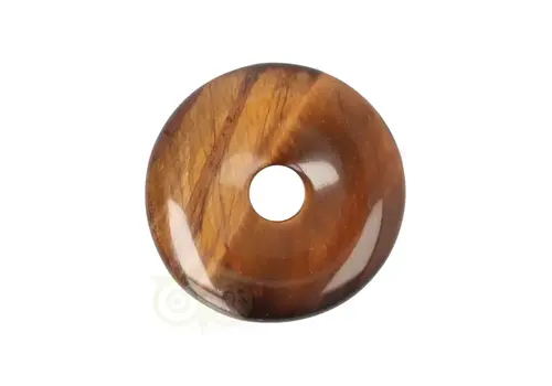 Tijgeroog Donut hanger Nr 18 - Ø 3 cm 