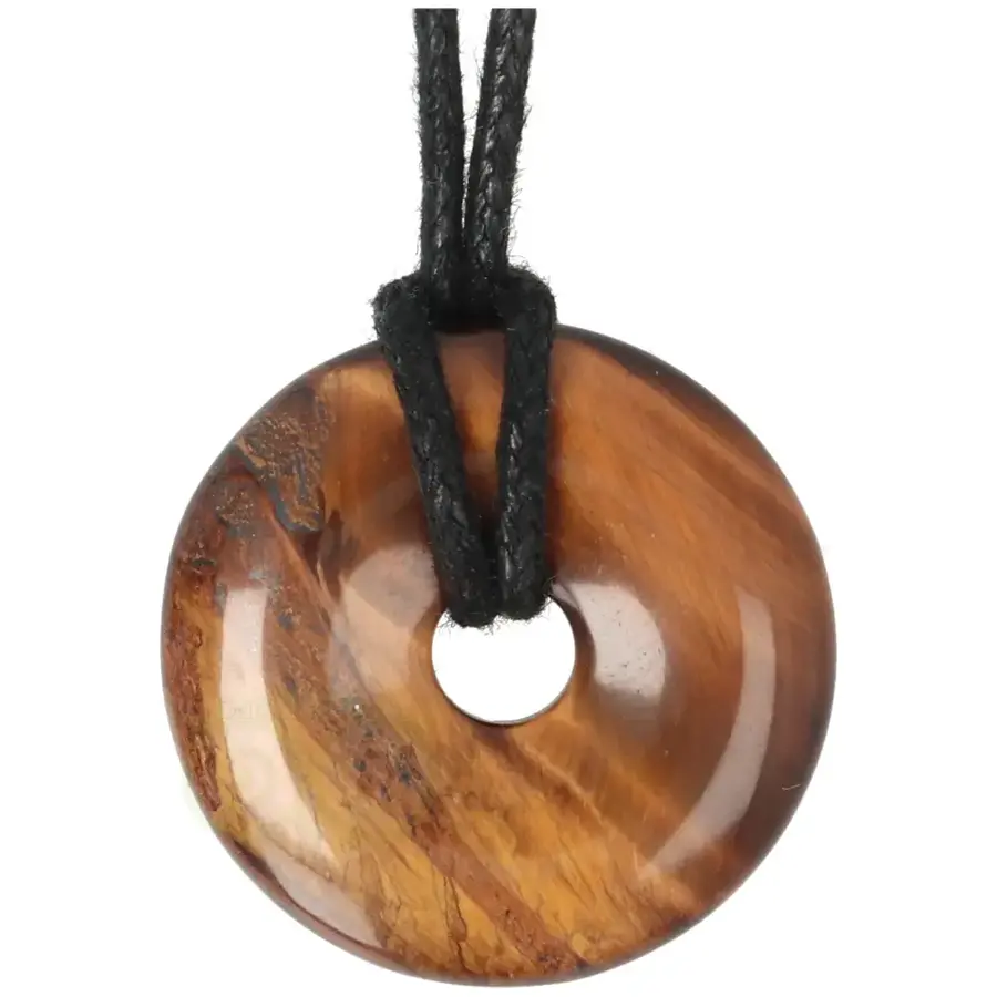 Tijgeroog Donut hanger Nr 18 - Ø 3 cm-4