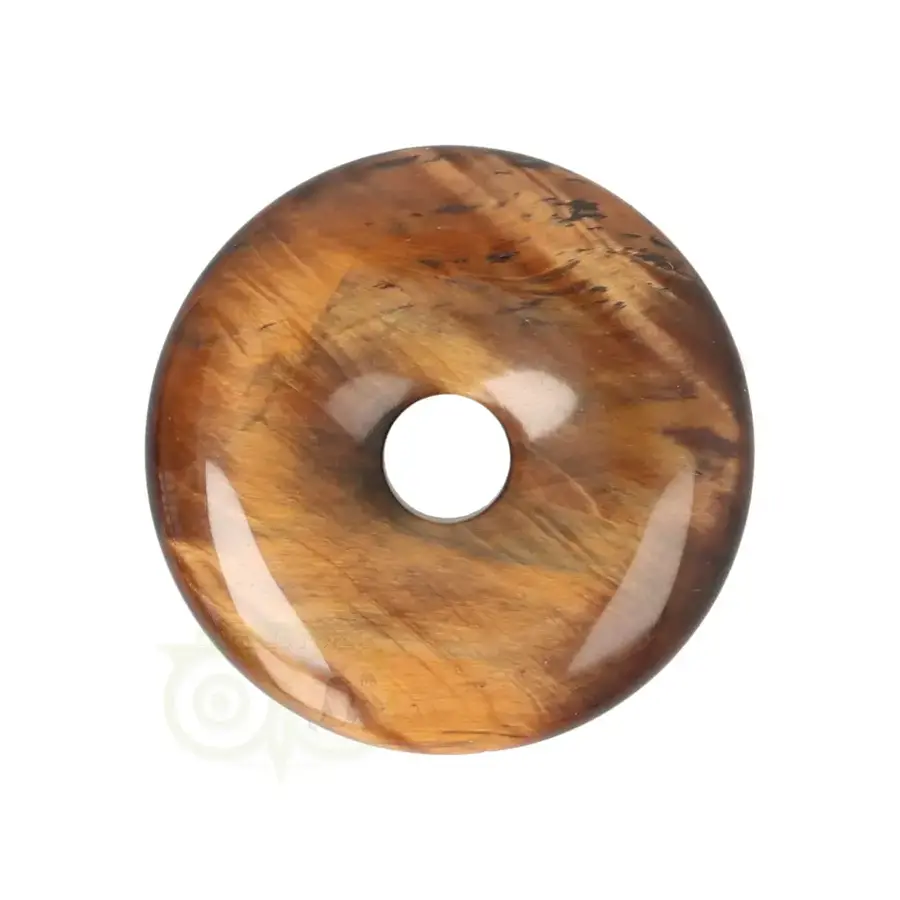 Tijgeroog Donut hanger Nr 19 - Ø 3 cm-3