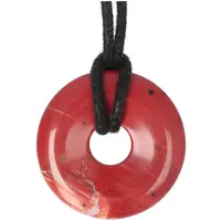 thumb-Rode Jaspis Donut hanger Nr 16 - Ø 3 cm-4