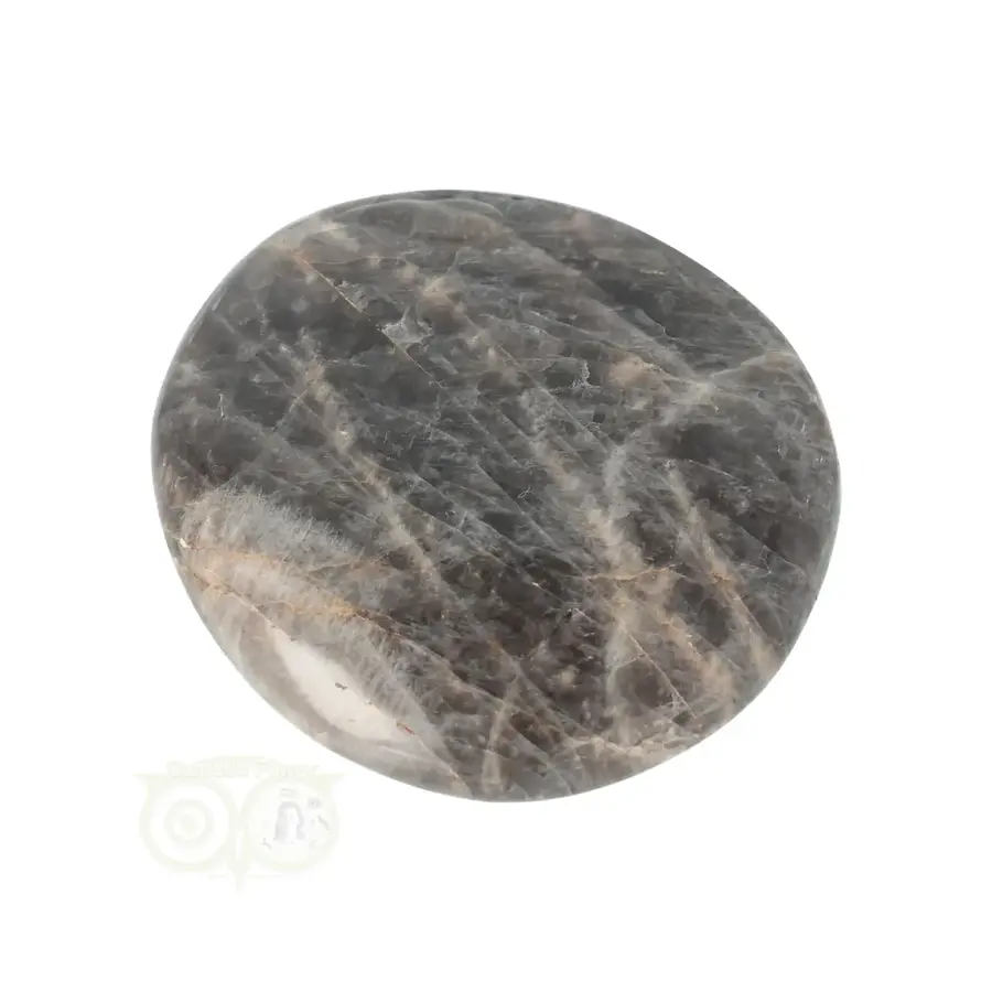 Zwarte Maansteen handsteen  Nr 82 - 73 gram - Madagaskar-2