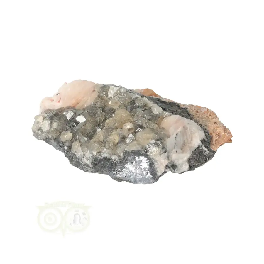 Cerussiet op Bariet cluster Nr 50 - 72 gram - Marokko-1