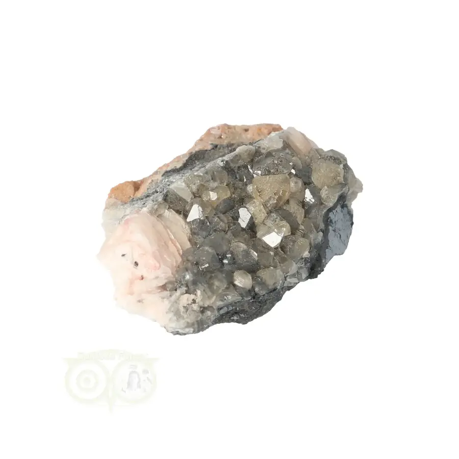 Cerussiet op Bariet cluster Nr 50 - 72 gram - Marokko-8