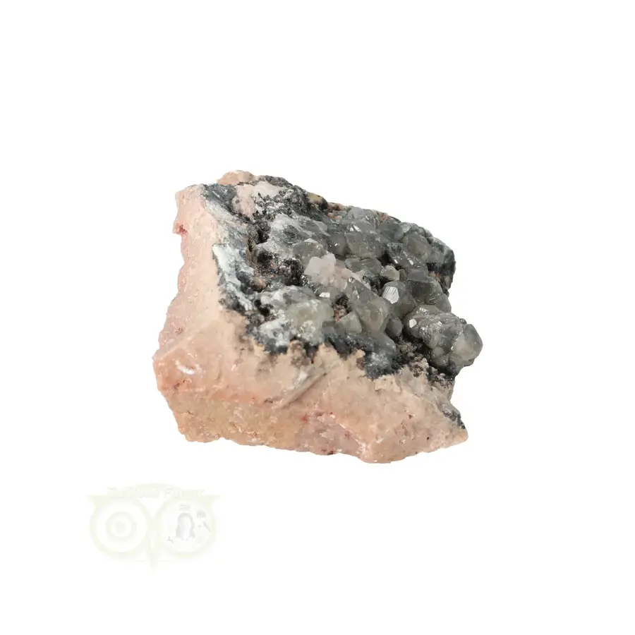 Cerussiet op Bariet cluster Nr 51 - 58 gram - Marokko-7