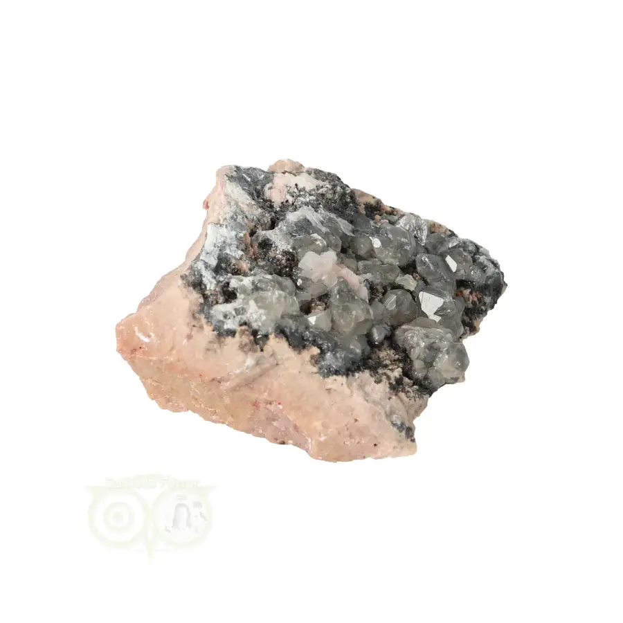 Cerussiet op Bariet cluster Nr 51 - 58 gram - Marokko-8